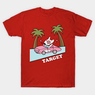 Pink Cadillac Bullseye Dog Team Member T-Shirt